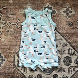 Lullaby lane Seagulls Tank Romper